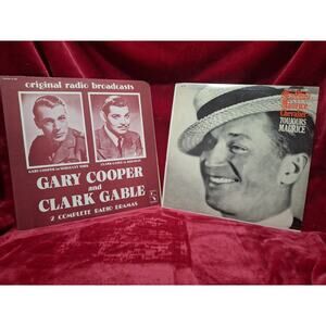 Maurice Chevalier & Gary Cooper/Clark Gable Radio Dramas Vinyl Lot (2)